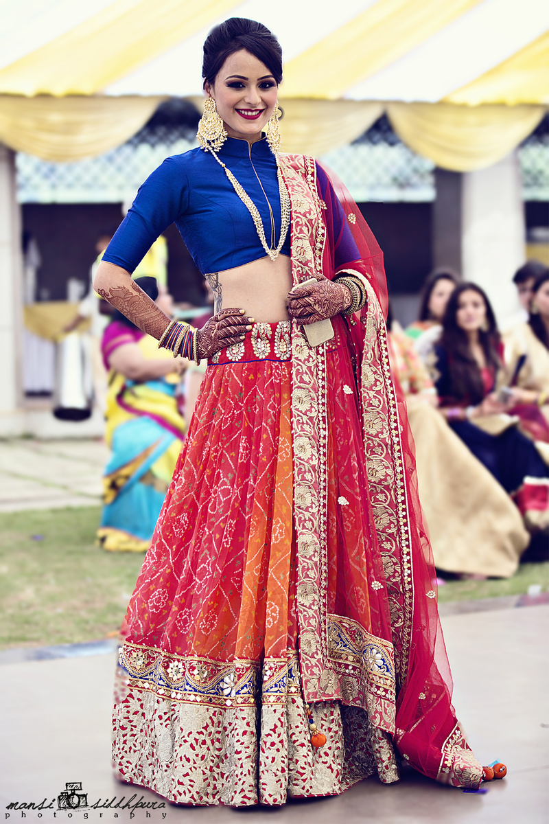 Rose Gold Gota Embroidered Lehenga | Seema Gujral – KYNAH